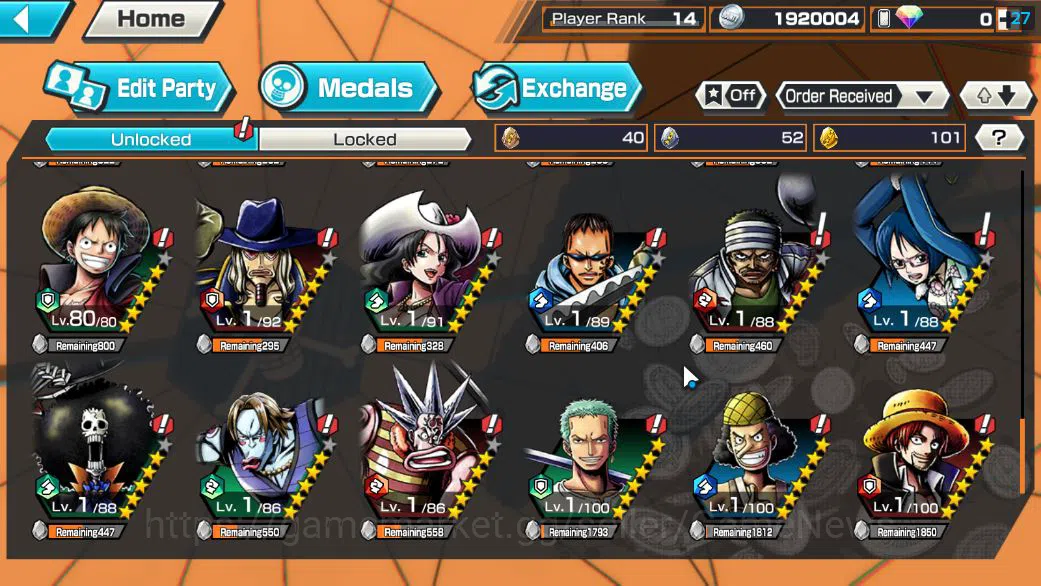 One Piece Bounty Rush Accounts Starter Global|3 EX|4Emperor Teach,BP Kuzan,5Elder Saturn|Rank 14|LogBandai|CheckSS(OPBR1951) 8