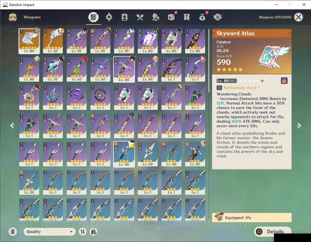 Genshin Impact Accounts ASIA|AR 56|7 Limited+2(*5Weapon)|Nefer,Columbina,F image 3