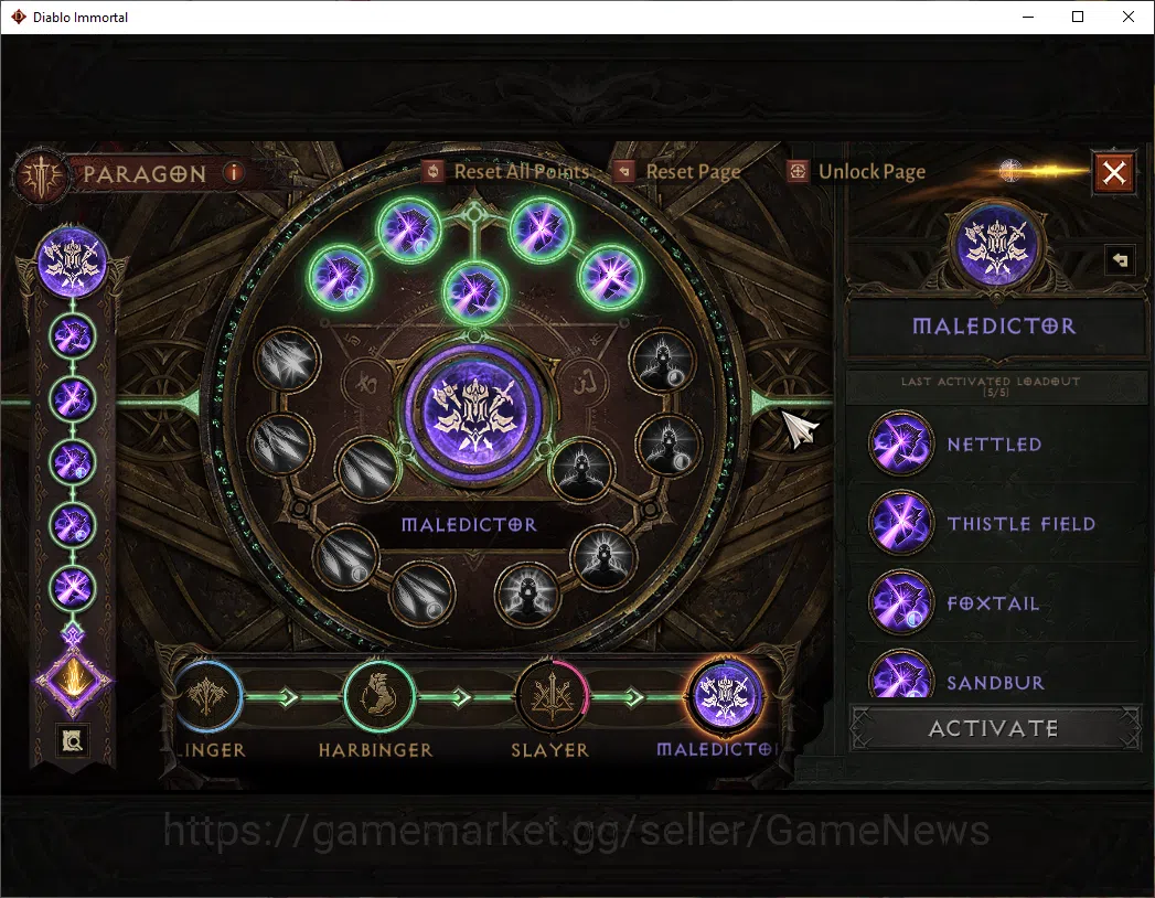 Diablo Immortal Accounts SEA - Enigma|CS ON|Lv60(904)|Necromancer |CR 41k|R image 6