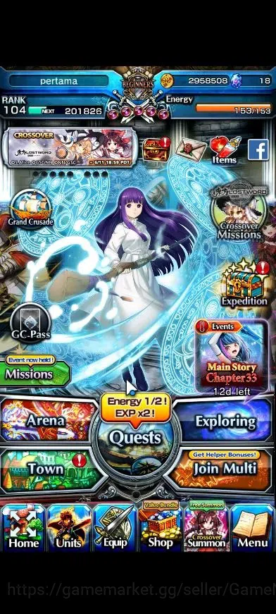 Grand Summoners Accounts Global|1 Sp Art|Rank 104|21 Ascend+7 TW|(Chloe,DL image 1