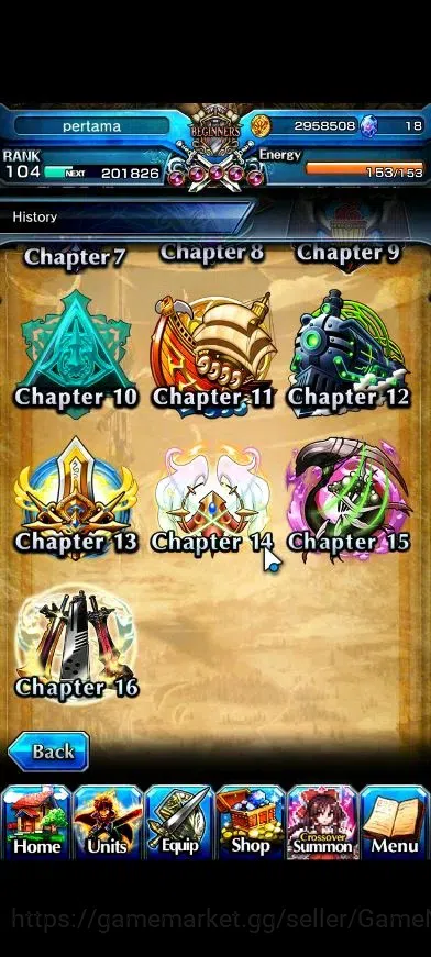 Grand Summoners Accounts Global|1 Sp Art|Rank 104|21 Ascend+7 TW|(Chloe,DL image 11