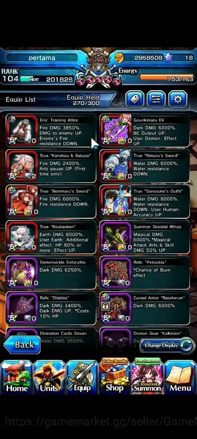 Grand Summoners Accounts Global|1 Sp Art|Rank 104|21 Ascend+7 TW|(Chloe,DL image 15