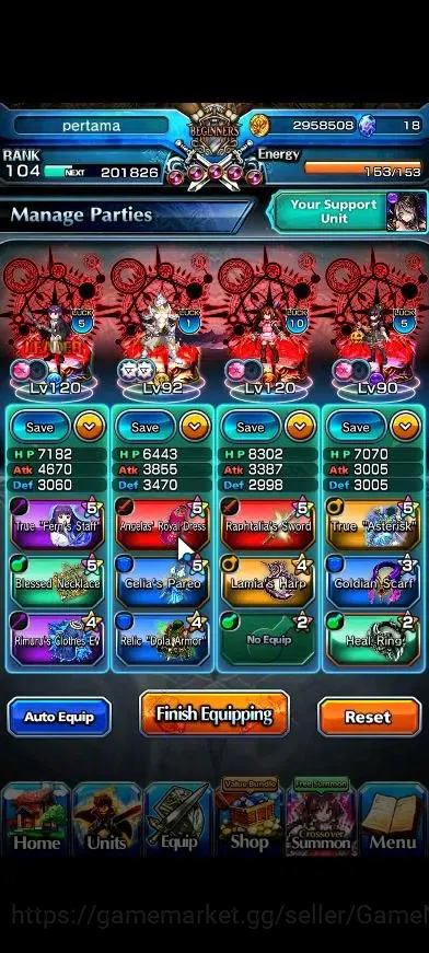 Grand Summoners Accounts Global|1 Sp Art|Rank 104|21 Ascend+7 TW|(Chloe,DL image 4