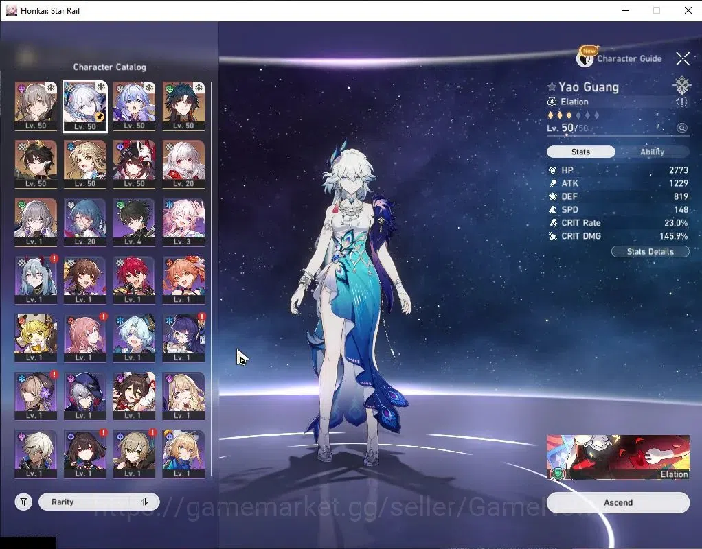 Honkai Star Rail Accounts Asia|TL 38|5 Limited|Yao Guang,Robin,Dan Heng Perm image 4