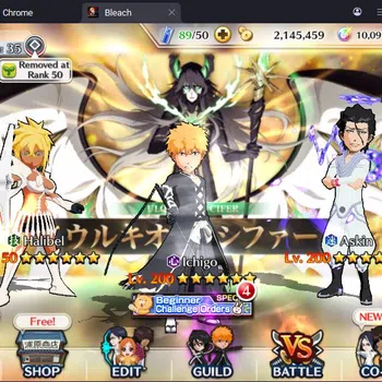 Bleach: Brave Souls Accounts Others Global |2M BP+10K Orb|Fresh Story|IchigoDT,Askin TYBW25,Halibel The Unleashed,Aizen
