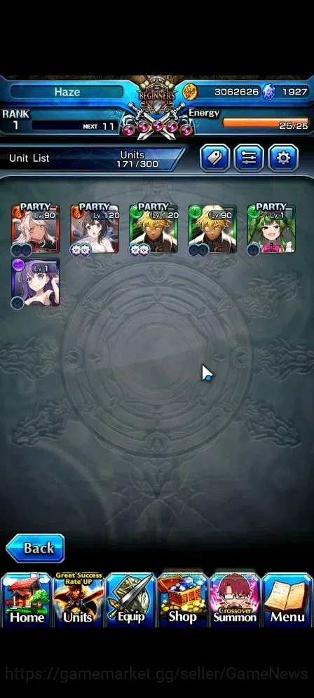 Grand Summoners Accounts Global|Rank 1|1927 cc Ready Gacha|6 Ascend| Summer image 4