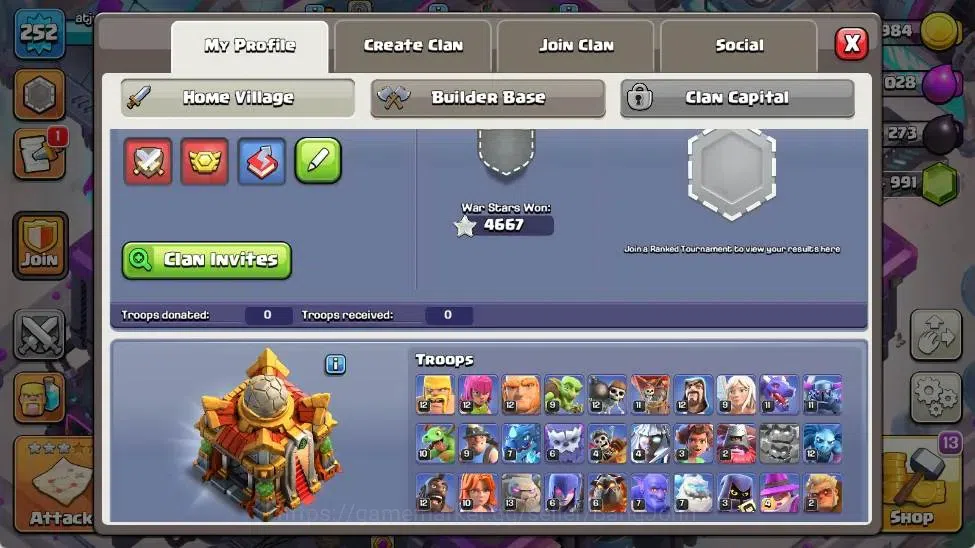 Clash of Clans Accounts Global | TH 16-BH 10 | LVL 252|HH 10|AQ 95 ,MP 72 image 1