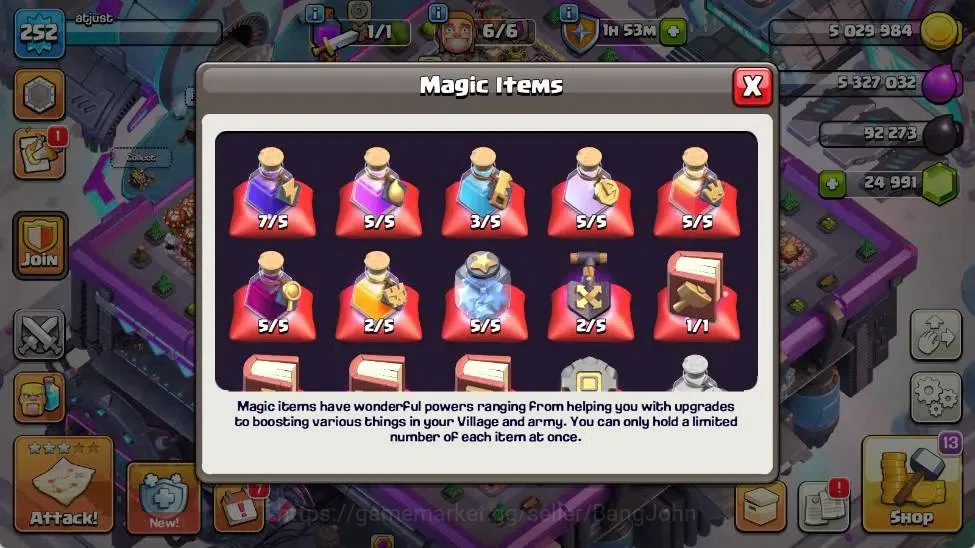 Clash of Clans Accounts Global | TH 16-BH 10 | LVL 252|HH 10|AQ 95 ,MP 72 image 3