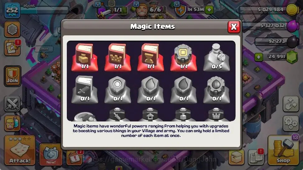 Clash of Clans Accounts Global | TH 16-BH 10 | LVL 252|HH 10|AQ 95 ,MP 72 image 4