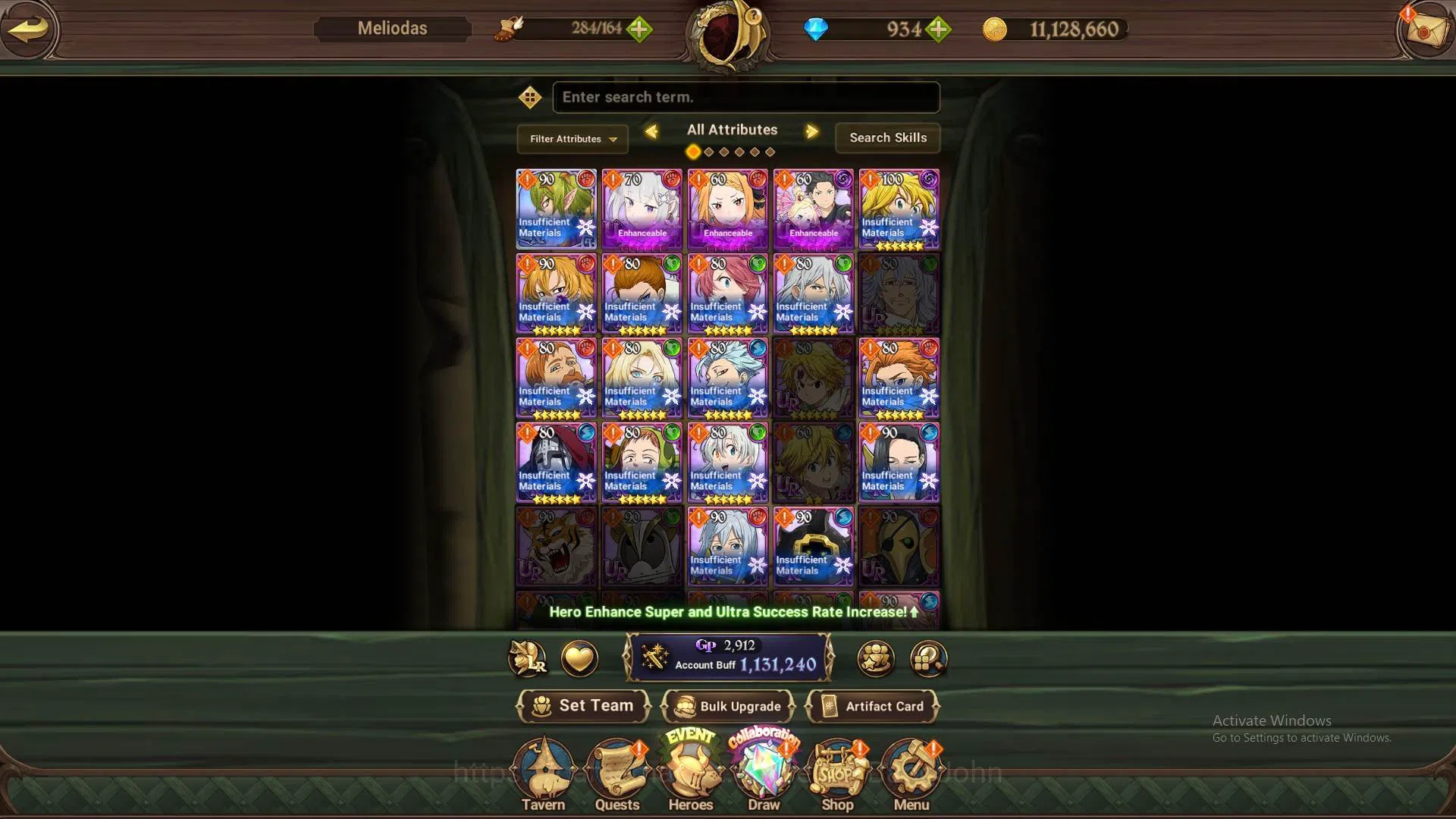 The Seven Deadly Sins: Grand Cross Accounts GLOBAL | 1,1 M CC | Collab Re-Zero UR (Emilia Pris image 6