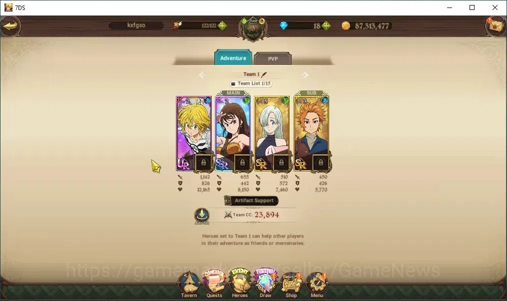 The Seven Deadly Sins: Grand Cross Accounts Asia|616K CC|1 LR + 4 UR+Collab Rezero|Elizabeth,N image 8