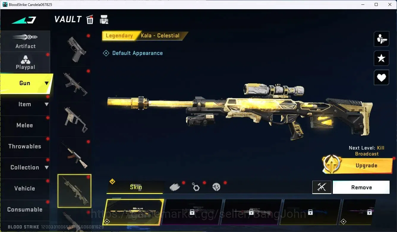 Blood Strike Accounts ASIA | 4 Collab Gun | 4 Legendary Guns | Collab RA image 4