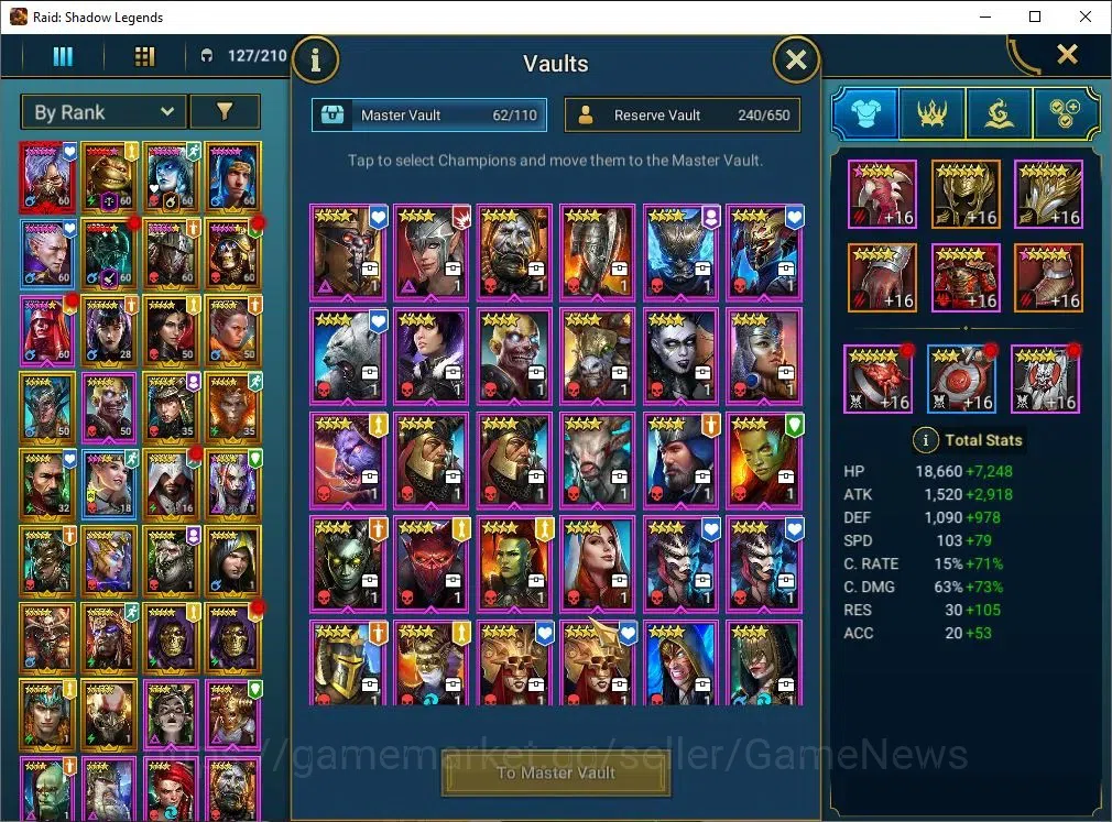 Raid: Shadow Legends Accounts Lv52 |1M Power|1 Mythic(Toshiro)|25 Legend (McAnge image 10