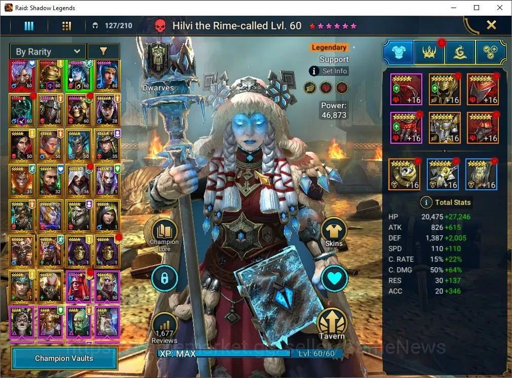 Raid: Shadow Legends Accounts Lv52 |1M Power|1 Mythic(Toshiro)|25 Legend (McAnge image 5