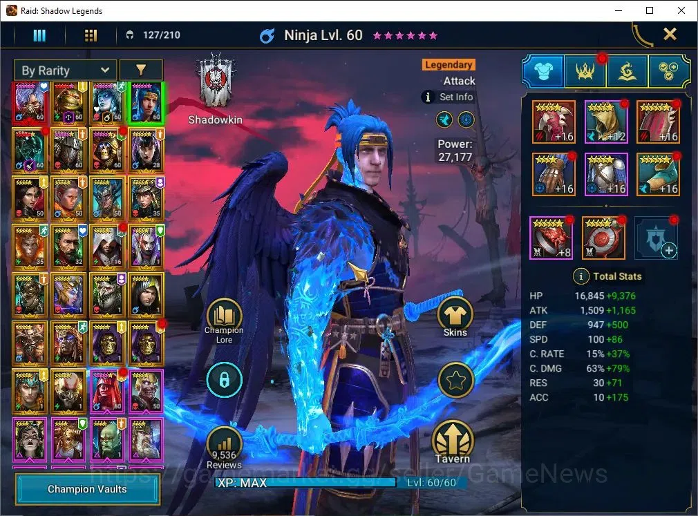 Raid: Shadow Legends Accounts Lv52 |1M Power|1 Mythic(Toshiro)|25 Legend (McAnge image 6