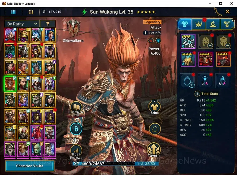 Raid: Shadow Legends Accounts Lv52 |1M Power|1 Mythic(Toshiro)|25 Legend (McAnge image 9