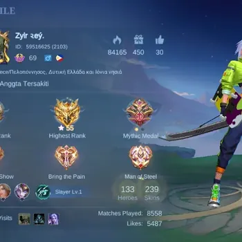 Mobile Legends: Bang Bang Accounts Others Global|Skin 239|Renowned|KOF Karina,LBox Alice+Johnson,Blazing Franco,Meowkin