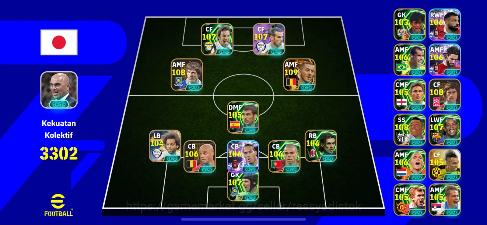 eFootball Accounts Legends & Iconic Players EFOOTBALL HIGH COLLECTIVE | 65 DB BOOSTER, STARTER NEW ERA, 10 MANAGER BOOSTER 1