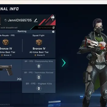 Blood Strike Accounts Collab Skin ASIA|Ultra Mele:Butterfly Knife-Starfall|1 Collab Gun [AOT]|4 Legendary Gun|1