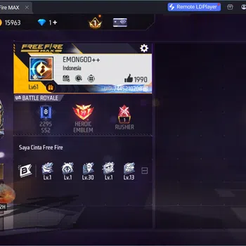 Free Fire Accounts Indonesia | 2 EVO (AK47 Lv3,MP5 Lv3)| M1887- Mamba Gnaw,2 More| Electrify Bunny Backpack| Naruto Bundle
