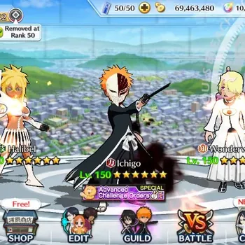 Bleach: Brave Souls Accounts Starter Global | 87K BP+10K Orb|Ichigo,Halibel,Wonderweiss,Urahara,Zangetsu,Byakuya|Story Fresh