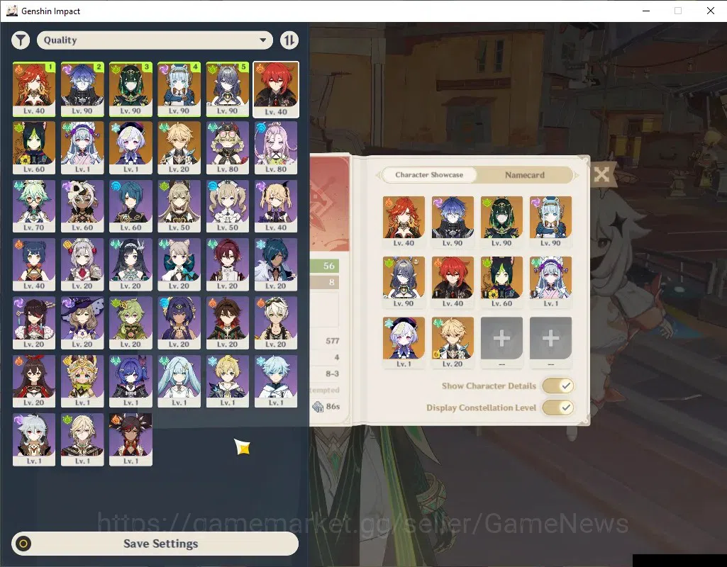 Genshin Impact Accounts ASIA|AR 56|Lunar Team Nod-Krai|5 Limited + 4 (*5Ch image 1