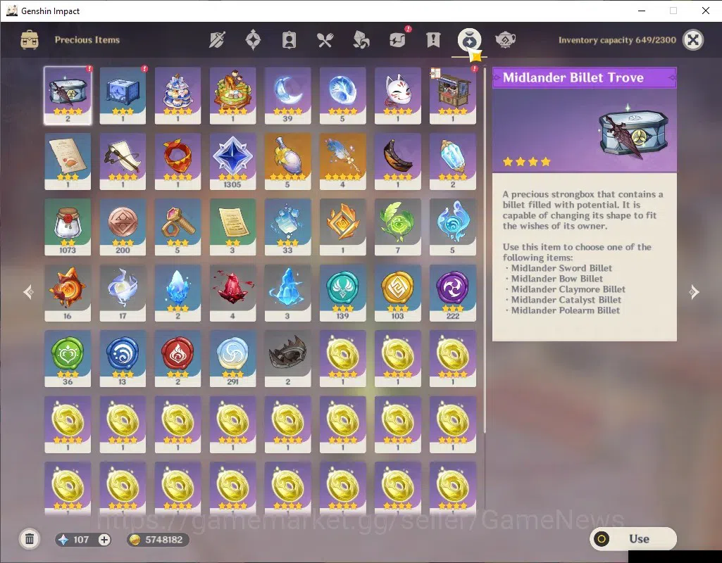 Genshin Impact Accounts ASIA|AR 56|Lunar Team Nod-Krai|5 Limited + 4 (*5Ch image 10