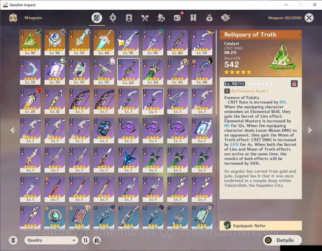 Genshin Impact Accounts ASIA|AR 56|Lunar Team Nod-Krai|5 Limited + 4 (*5Ch image 5