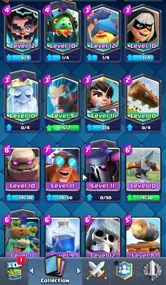 Clash Royale Accounts KTL 13|Trophy 9675|Card 121|LimitedSkin|9 EVO|3 Ch image 18