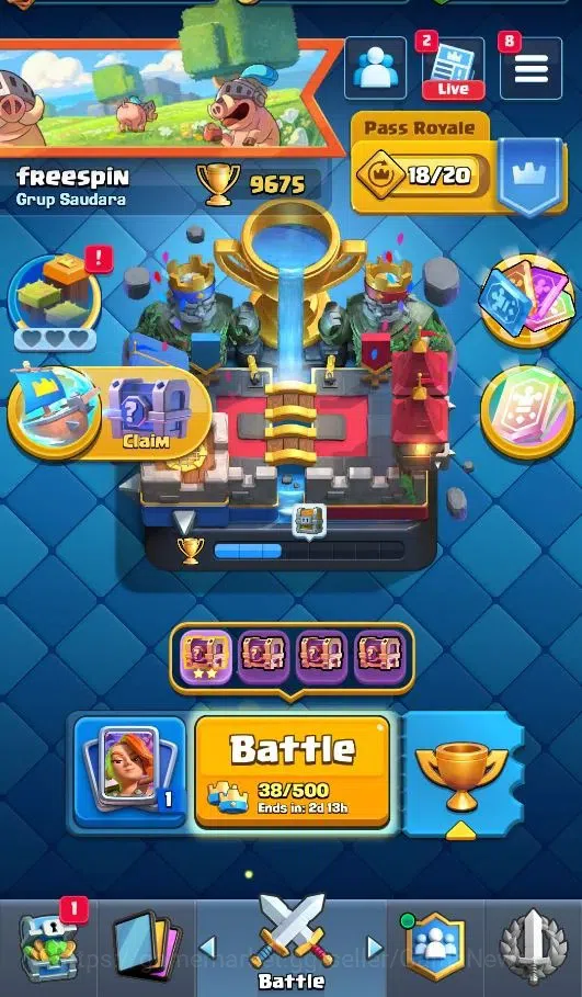 Clash Royale Accounts KTL 13|Trophy 9675|Card 121|LimitedSkin|9 EVO|3 Ch image 2