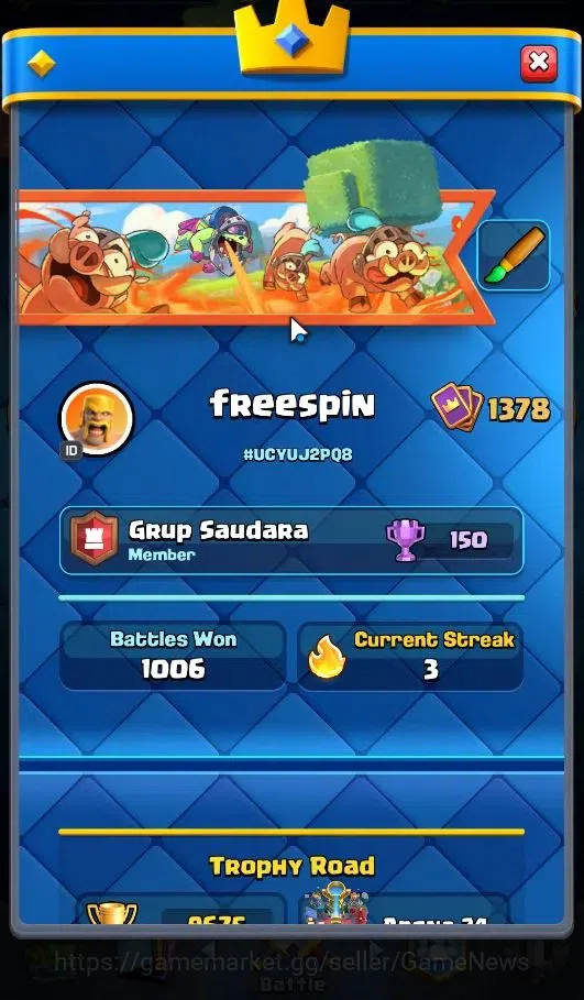 Clash Royale Accounts KTL 13|Trophy 9675|Card 121|LimitedSkin|9 EVO|3 Ch image 3