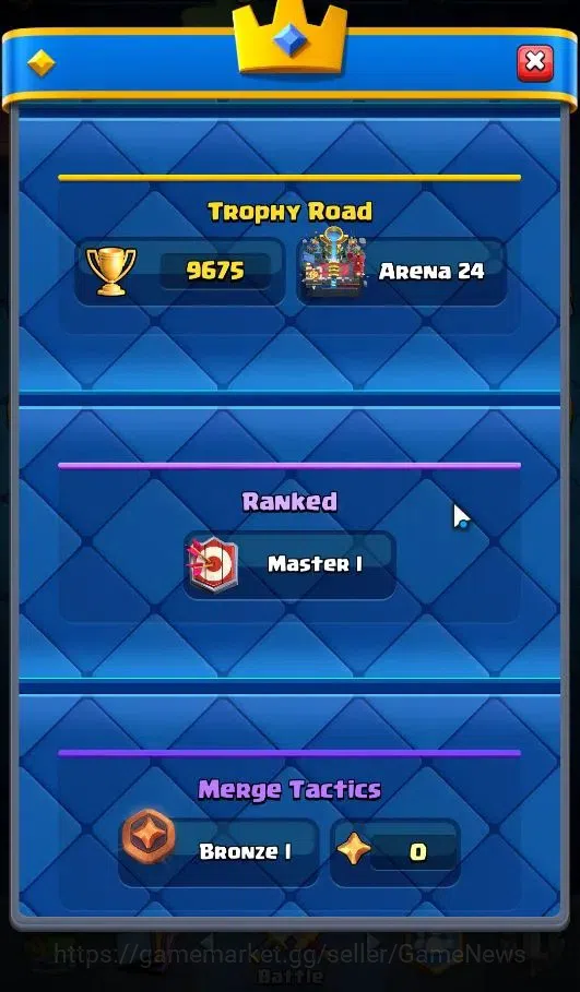 Clash Royale Accounts KTL 13|Trophy 9675|Card 121|LimitedSkin|9 EVO|3 Ch image 4