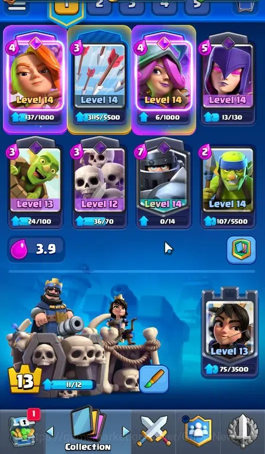 Clash Royale Accounts KTL 13|Trophy 9675|Card 121|LimitedSkin|9 EVO|3 Ch image 8