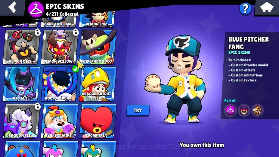 Brawl Stars Accounts 1656 Trophy|24 Brawler 2 Max Lv Myth Fang|1 Myth S image 10