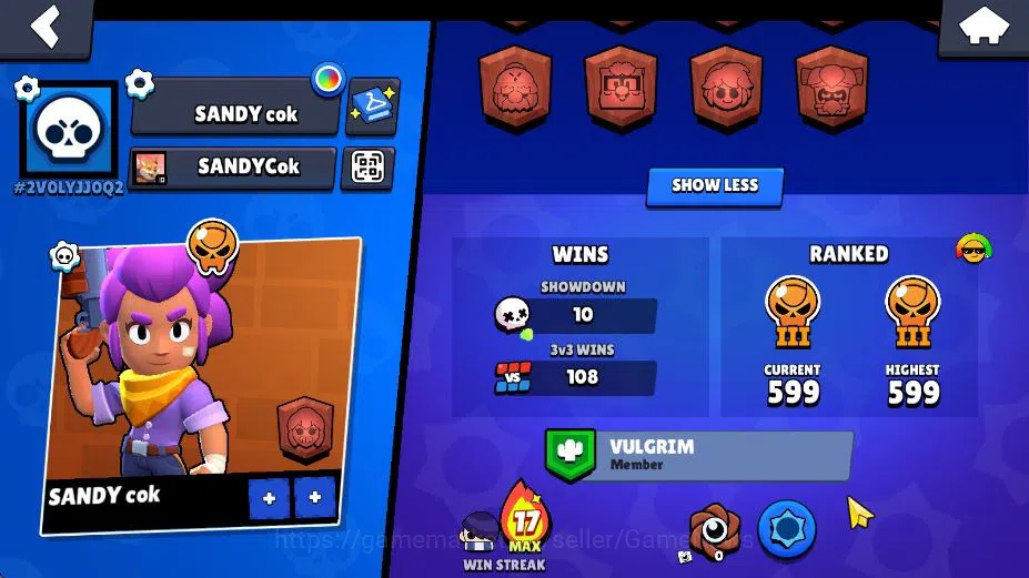 Brawl Stars Accounts 1656 Trophy|24 Brawler 2 Max Lv Myth Fang|1 Myth S image 3