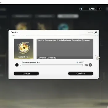 Wuthering Waves Accounts Mid-Game NA |UL 45|Ready Gacha 67,4k Astrite + 12 Radiant Tide & 154 Lustrous Tide|DB level