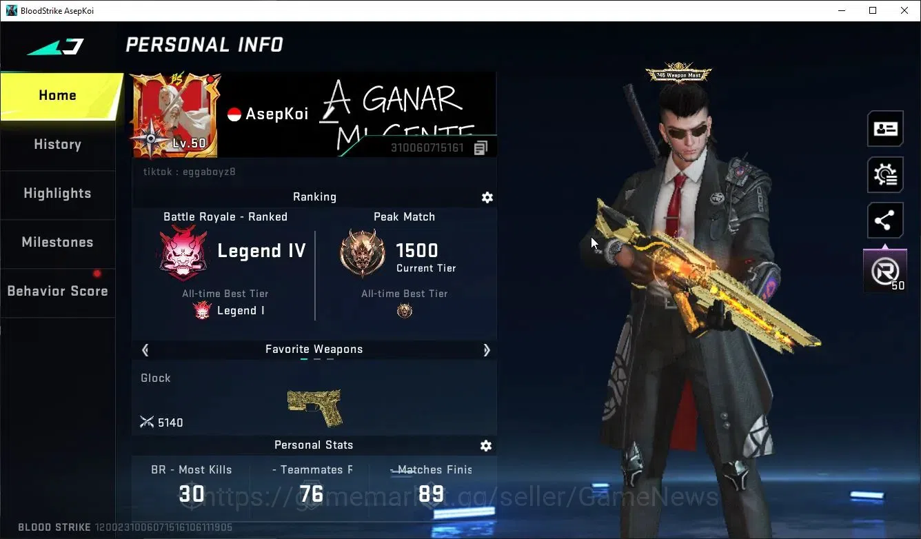 Blood Strike Accounts ASIA|ETERNAL KAG6-Dynamite,DeAgle,Zero+Collab TOKR image 2