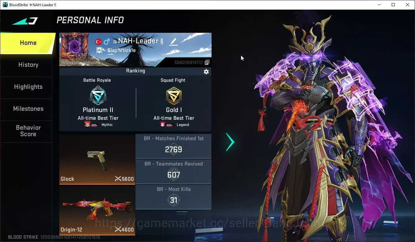 Blood Strike Accounts Others ASIA|4 EVO:Pivot Artifact,M4A1-Tiadraco,Galil-Reaper,UMP45-Forsaken|16 1