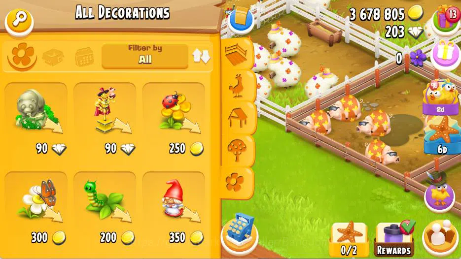Hay Day Accounts Lvl 64|Silo Storage 1051/1100|Barn Storage 4020/4500|3,6M Coins|203Diamonds|PROTECT OFF|Log Supercel |RA096B 6