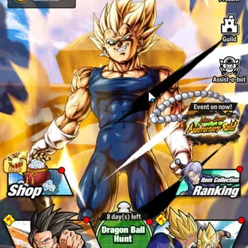 Dragon Ball Legends Accounts High-End 491M TP|LV 125|4UL+2LR+23LL|Majin Vegeta,Omega Shenron,Vegeta,SS Goku|SSG