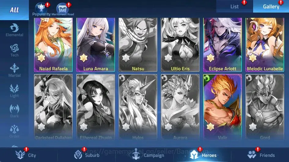 Mobile Legends: Adventure Accounts Global | LV 56 | 1477K Power | Vip4 | Camp 25-26 | Hero 68 | 40 SSR | Detail Check SS 8