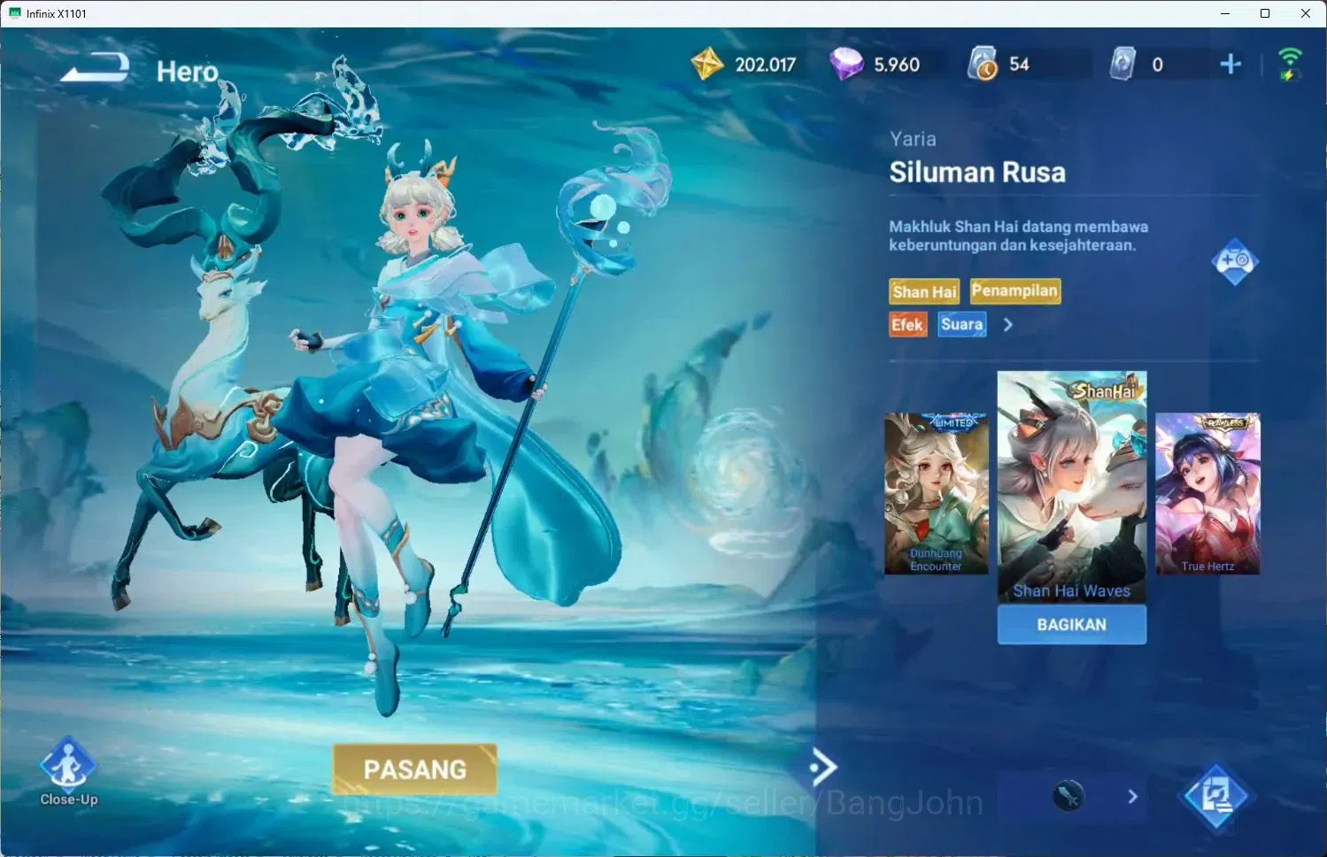 Honor of Kings Accounts Global|112H 152S|Legend Lady Sun,LNY2024 Da Qiao,E image 6