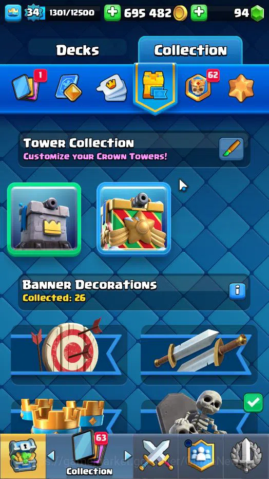 Clash Royale Accounts Lv 34|Trophy 6619|KTL 12|Card 116| 2 HERO 6 EVO 5 image 16