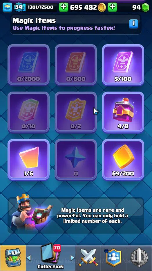 Clash Royale Accounts Lv 34|Trophy 6619|KTL 12|Card 116| 2 HERO 6 EVO 5 image 5