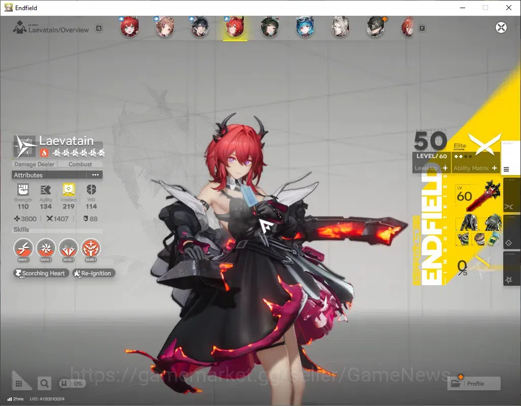 Arknights: Endfield Accounts ASIA|Lv 50|3,7k Ars|6 SSR (2 Limited) + 5 (*6 Weap image 2