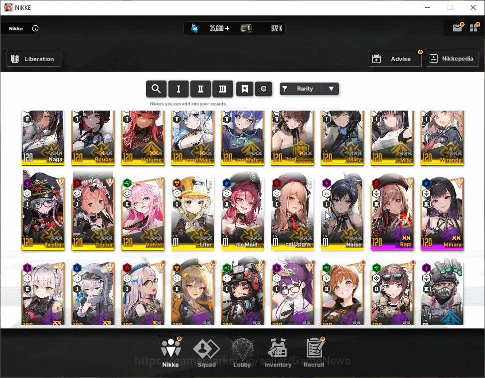 Goddess of Victory: Nikke Accounts Global|25 SSR|SyncLV130|Gem35k|(Collab EVE,Raven), image 4