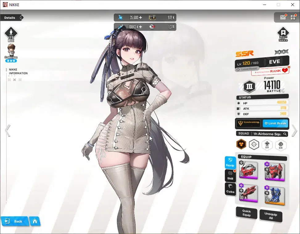Goddess of Victory: Nikke Accounts Global|25 SSR|SyncLV130|Gem35k|(Collab EVE,Raven), image 5