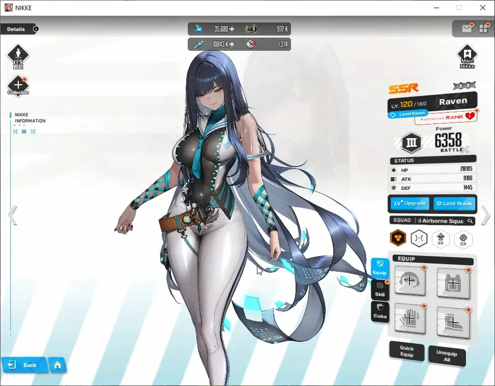 Goddess of Victory: Nikke Accounts Global|25 SSR|SyncLV130|Gem35k|(Collab EVE,Raven), image 6