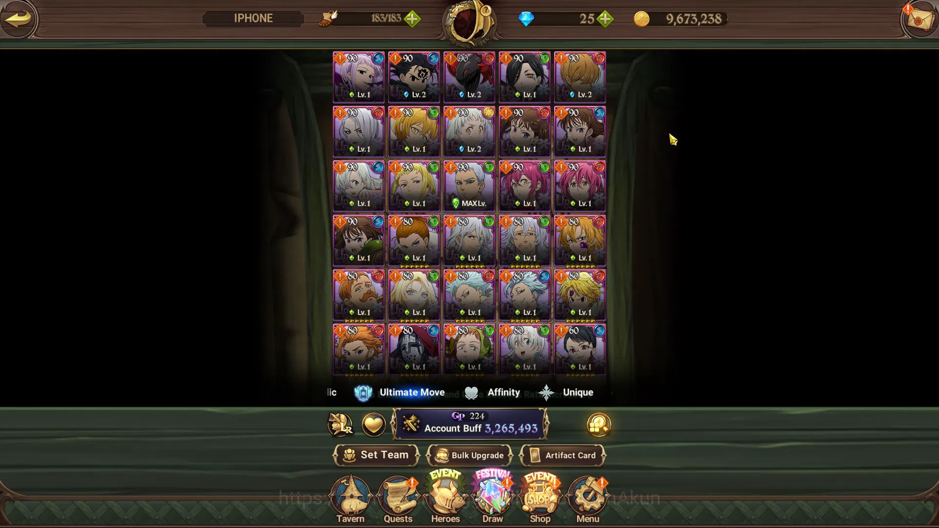 The Seven Deadly Sins: Grand Cross Accounts Midgame Asia|3,2M CC|2 LR+10 6