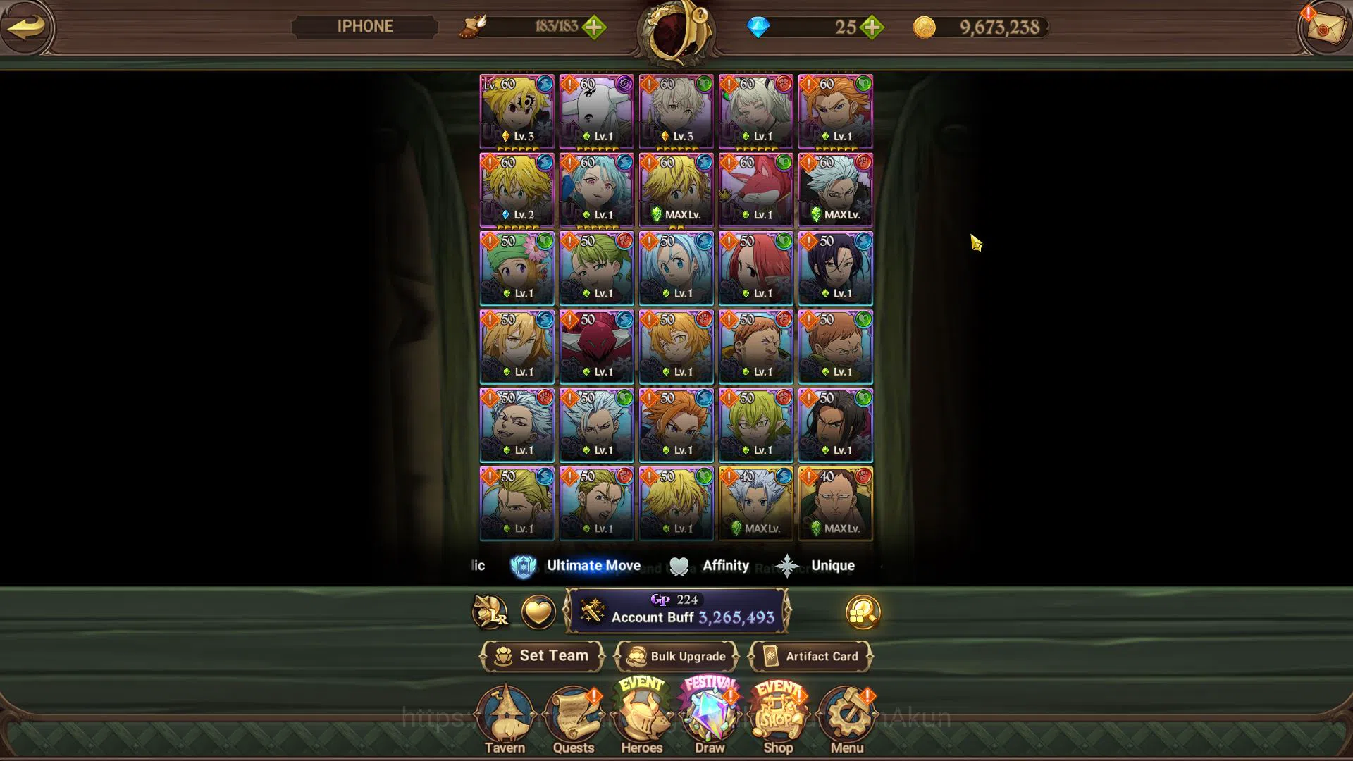 The Seven Deadly Sins: Grand Cross Accounts Midgame Asia|3,2M CC|2 LR+10 7